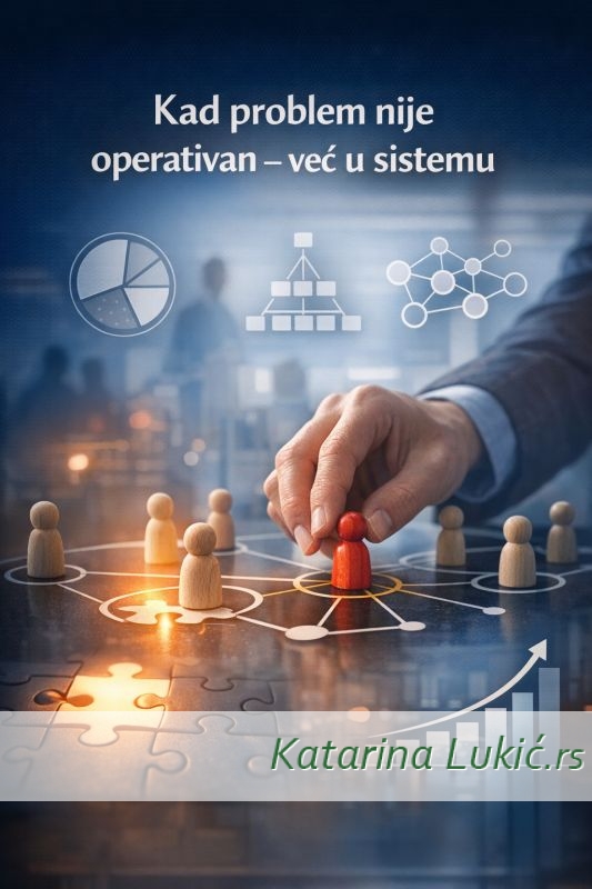Kad problem nije operativan – već u sistemu